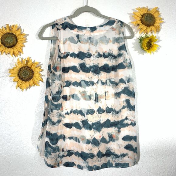 Cabi Abstract Sleeveless V-neck Formal Casual Blouse Size XS Women’s - Picture 5 of 9
